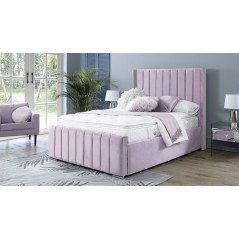 Araz Velvet Pink 4ft Small Double Bed